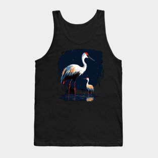 Whooping Crane Fathers Day Tank Top